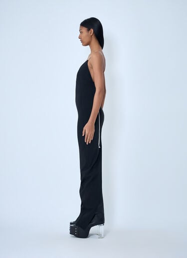 Rick Owens Spaghetti Strap Column Dress Black ric0263035