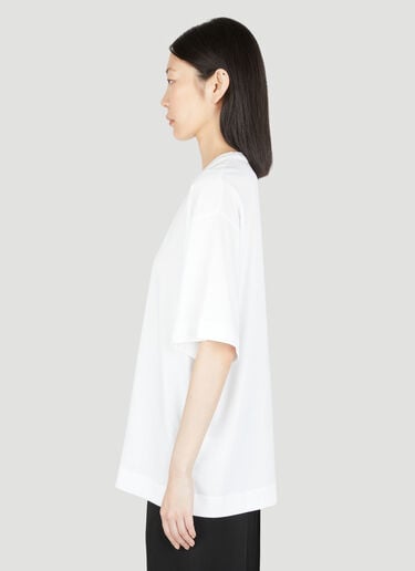 Dries Van Noten オーバーサイズコットンTシャツ ホワイト dvn0254020