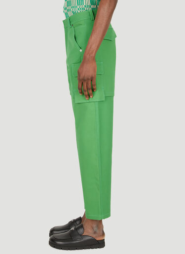 Jacquemus Le Pantalon Peche Cargo Pants Green jac0148016