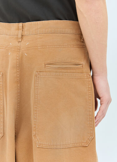 Maison Margiela Canvas Shorts Orange mla0158008