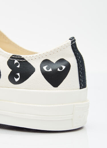 Comme des Garçons PLAY x Converse Multi-Heart Chuck 70 Sneakers White cpc0355006