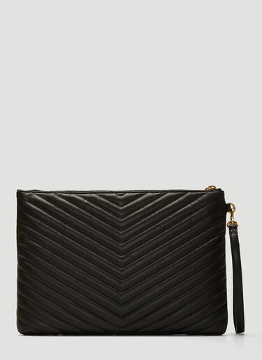 Saint Laurent Monogram Tablet Clutch Bag Black sla0237052