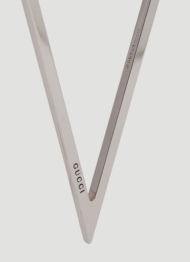 Gucci Mono Triangle Earring Silver guc0251231