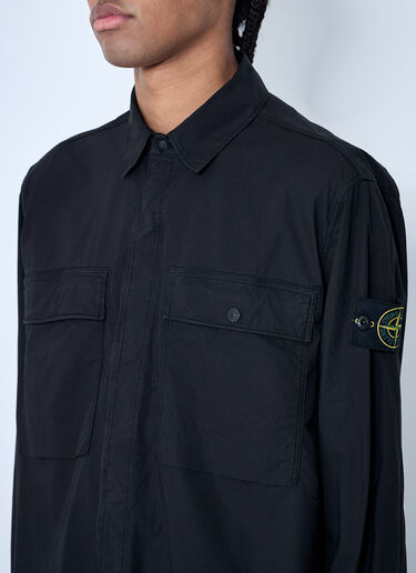 Stone Island Cotton Tela Overshirt Black sto0160004