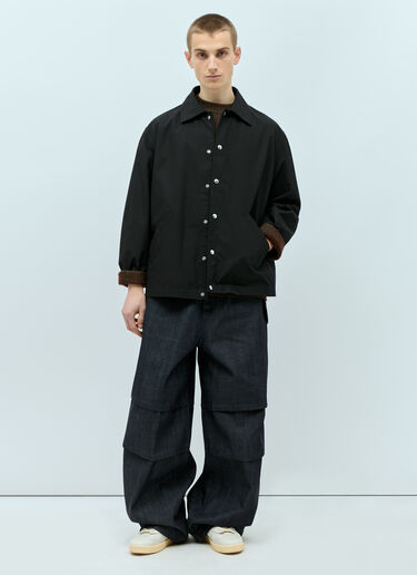 Jil Sander スナップオーバーシャツ ブラック jil0155012