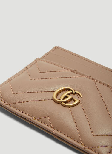 GG Marmont Card Case Gucci GG Marmont Card Case Beige guc0237025