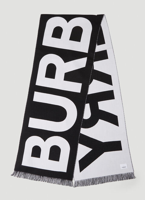 Burberry Reversible Logo Scarf Blue bur0154030