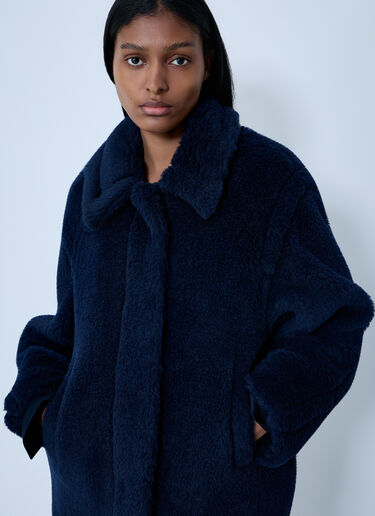 Wool-And-Silk-Blend Coat Max Mara Wool-And-Silk-Blend Coat Navy max0263020
