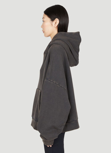 Entire Studios Washed Heavy Hooded Sweatshirt Black ent0353001