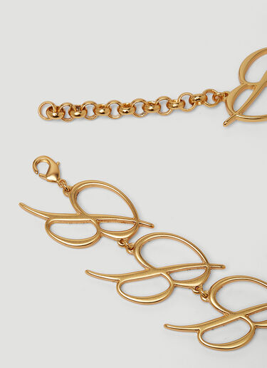 Blumarine B Logo Choker Necklace Gold blm0249015