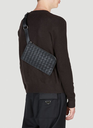 Intreccio Pouch Crossbody Bag Bottega Veneta Intreccio Pouch Crossbody Bag Black bov0153049