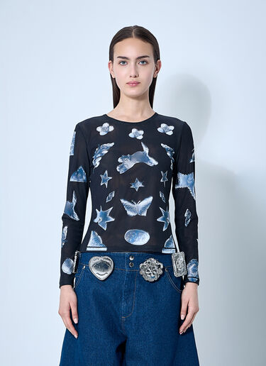 Chopova Lowena Workshop Mesh Top Black cho0360004