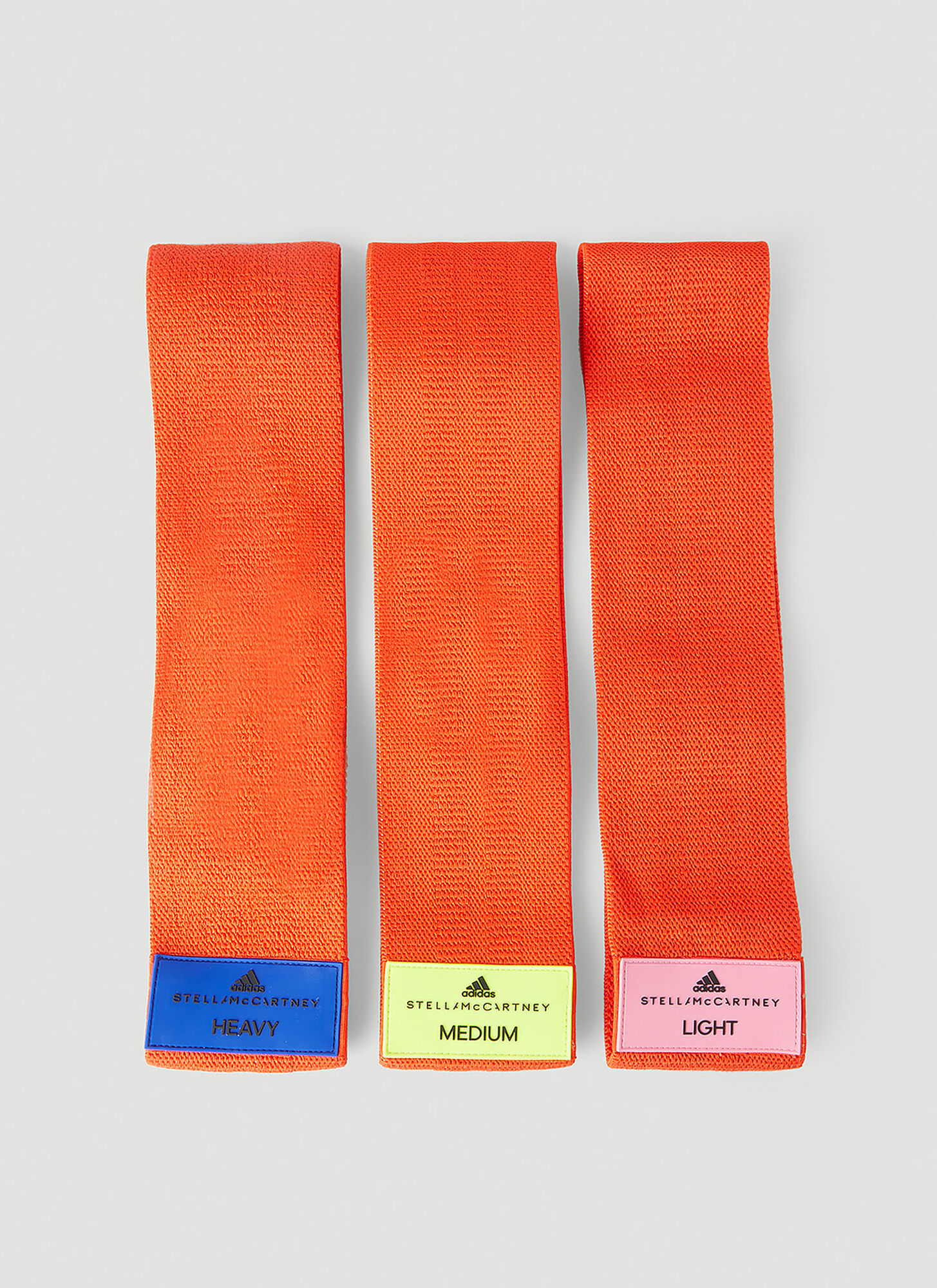 Adidas By Stella Mccartney Pack Of Three Resistance Bands In Orange