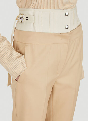 Sportmax Murano Corset Waist Pants Beige spx0248011