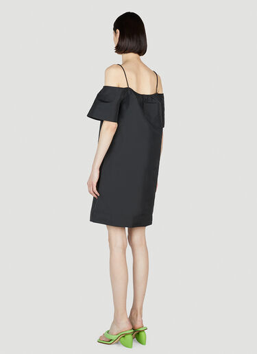 GANNI Taffeta Mini Dress Black gan0252013