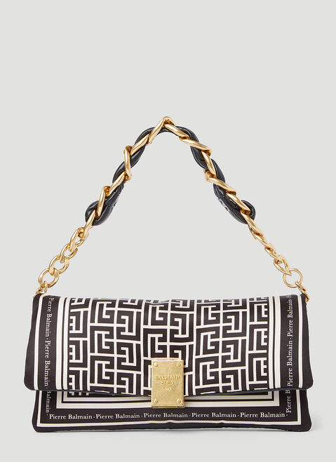 Rains 1945 Soft Monogram Scarf Cluch Bag Grey rai0354020