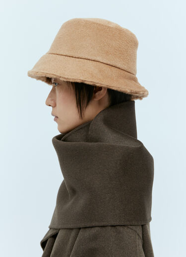 Fiducia Teddy Lined Bucket Hat Max Mara Fiducia Teddy Lined Bucket Hat Camel max0254095