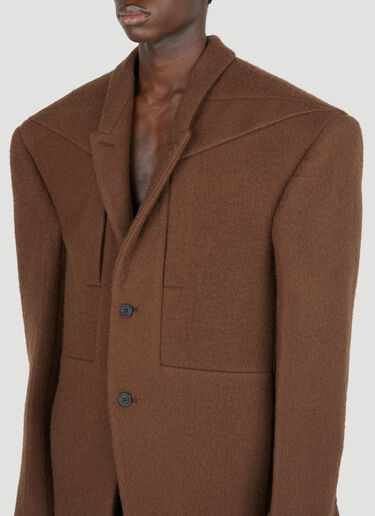 Rick Owens Tatlin 羊毛夹克 棕 ric0153001
