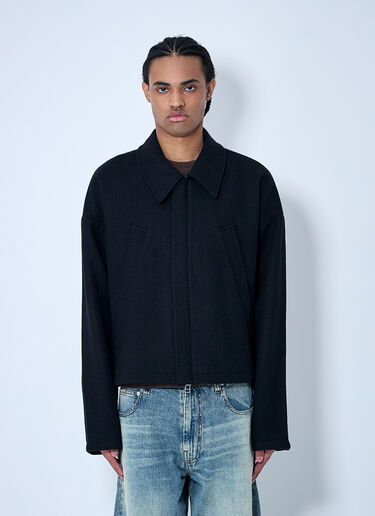 O.Files Curtain Wool Jacket Black ofl0160001