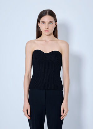 Jil Sander Strapless Knitted Top Black jil0266006