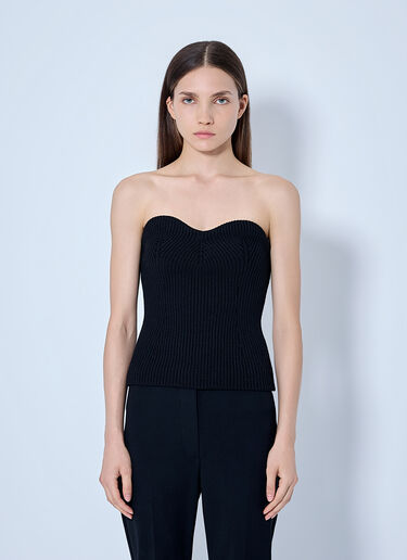 Jil Sander Strapless Knitted Top Black jil0266006