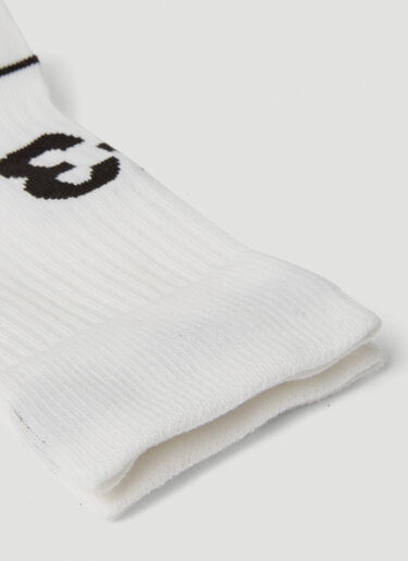 Y-3 Logo Intarsia Socks White yyy0349020