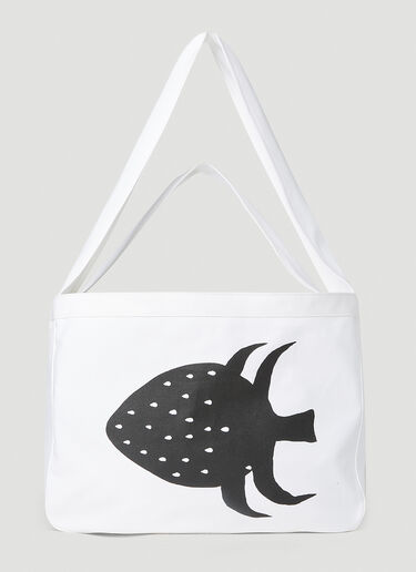 Comme des Garçons SHIRT x Brett Westfall Strawberry Tote White cdg0152008