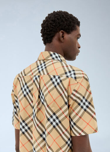 Burberry Check Poplin Shirt Beige bur0157005