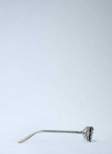 Prada Logo Hardware Sunglasses Silver lpr0362008