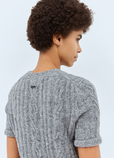 JW Anderson 케이블 니트 스웨터  그레이 jwa0258003