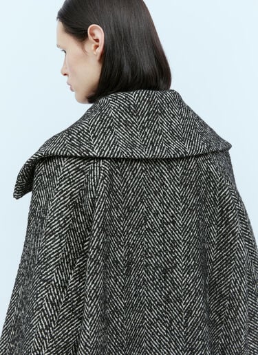 GANNI 헤링본 마를레드 코트 그레이 gan0254003