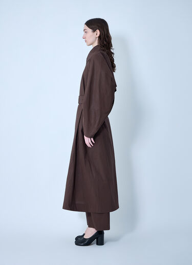 Akimbo Oversized Trench Coat Issey Miyake Akimbo Oversized Trench Coat Brown ism0264001