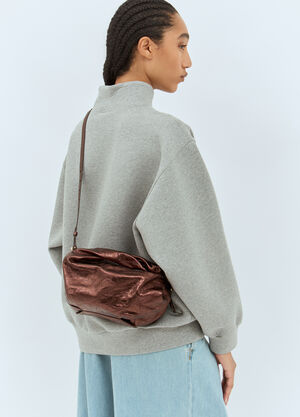 Chloé Twist Metallic Handbag Grey chl0258040