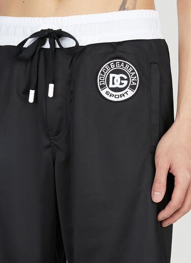 Dolce & Gabbana Logo Patch Shorts Black dol0151021