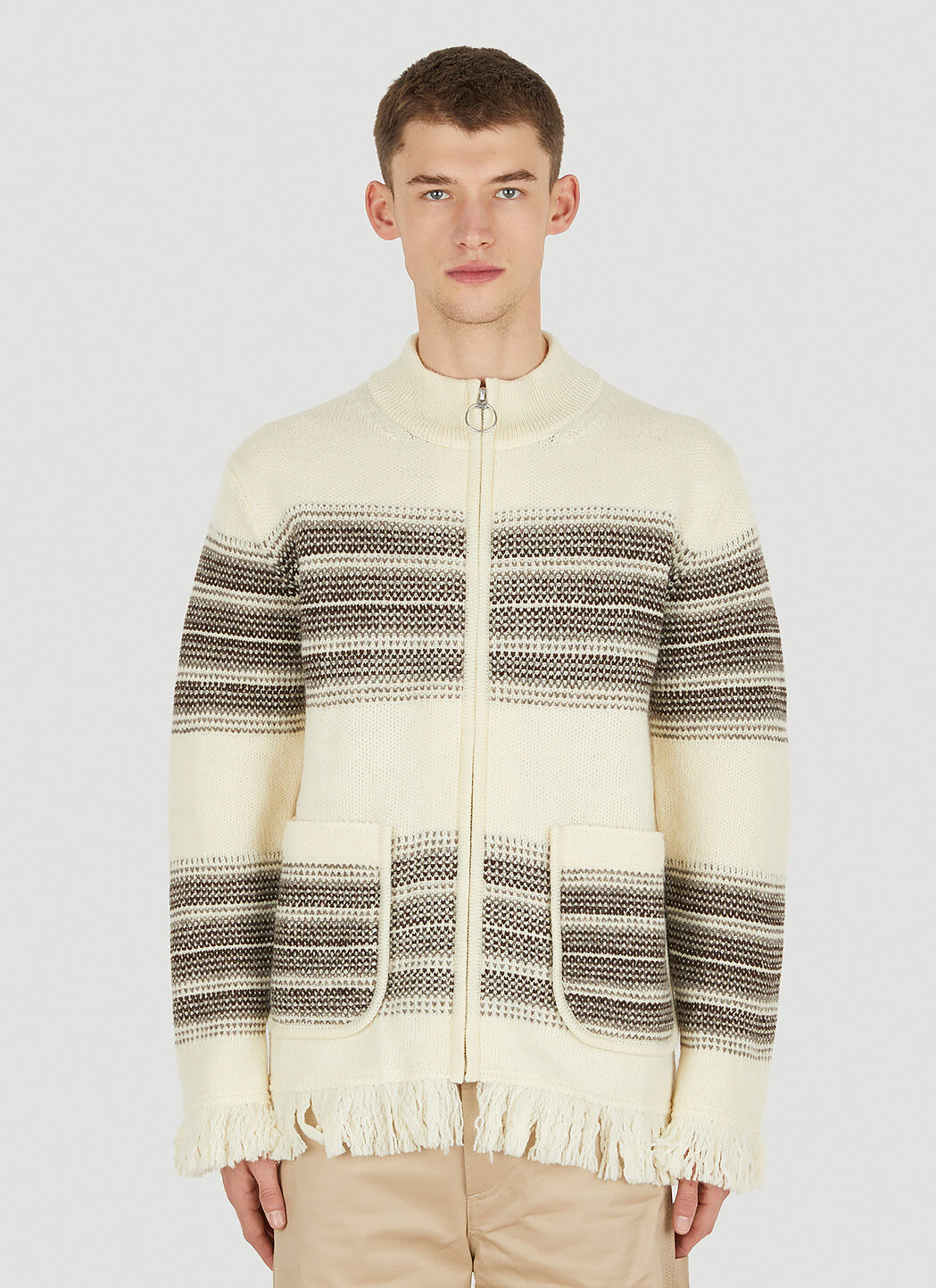 Junya Watanabe x Oakley Serape 拉链毛衣 黑色 jwo0154001