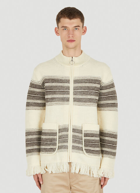 Junya Watanabe Serape ジップアップセーター ブラック jwn0154005