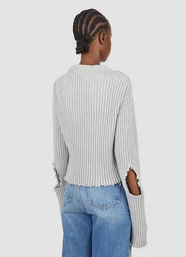 Distressed Sweater MM6 Maison Margiela Distressed Sweater Grey mmm0251011