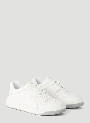 Valentino One-Stud Low-Top Sneakers White val0145064