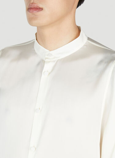 Mandarin Shirt Saint Laurent Mandarin Shirt White sla0152001