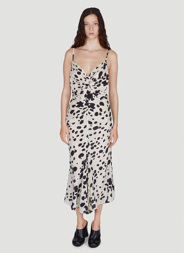 Marni Gathered Slip Dress White mni0249001