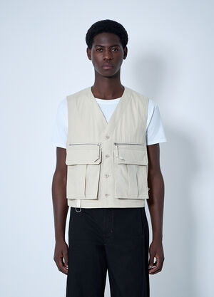 Lemaire Technical Gilet Beige lem0160002