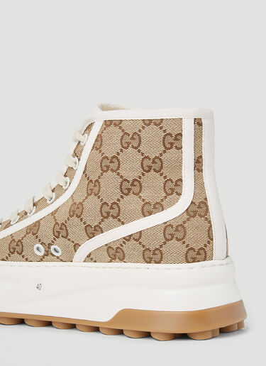 Gucci GG Canvas High Top Sneakers Beige guc0253130