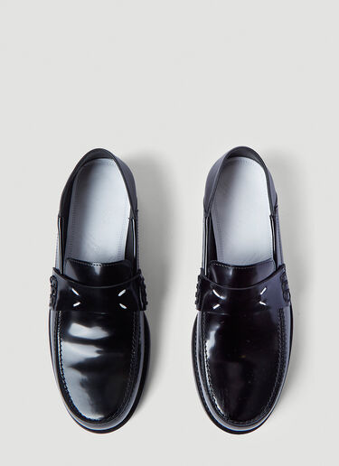 Maison Margiela Leather Loafers Black mla0241045