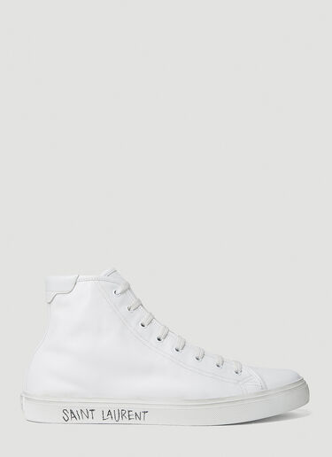 Saint Laurent Malibu 05 High Top Sneakers White sla0151048