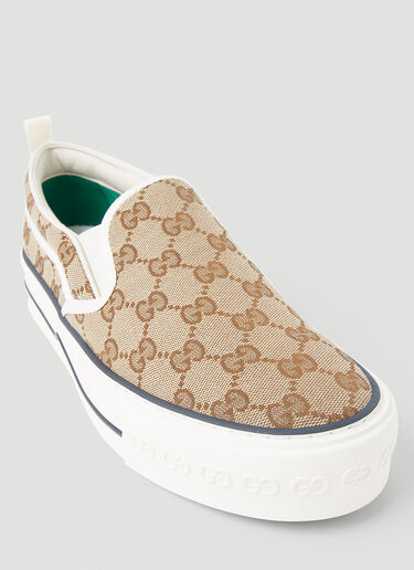 Gucci 1977 Slip-On Sneakers Beige guc0253126