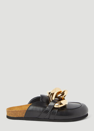 JW Anderson 链条皮革乐福鞋 黑 jwa0246015