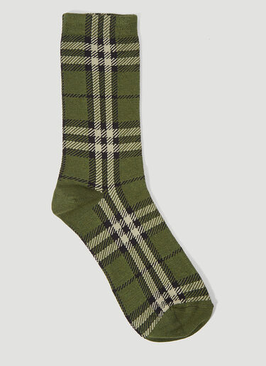 Burberry House Check Socks Green bur0345006