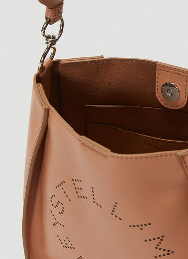 Stella McCartney Logo Tote Bag Brown stm0243040