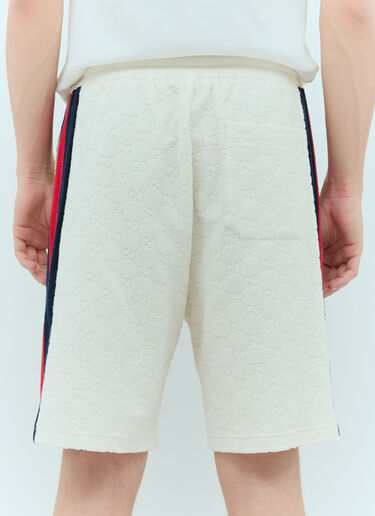 GG Cotton Terry Cloth Shorts Gucci GG Cotton Terry Cloth Shorts White guc0155006