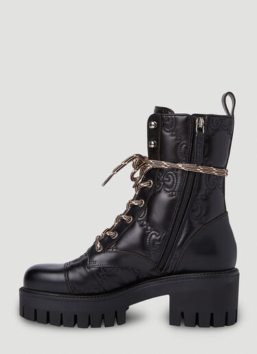 Gucci GG Quilted Ankle Boots Black guc0251084
